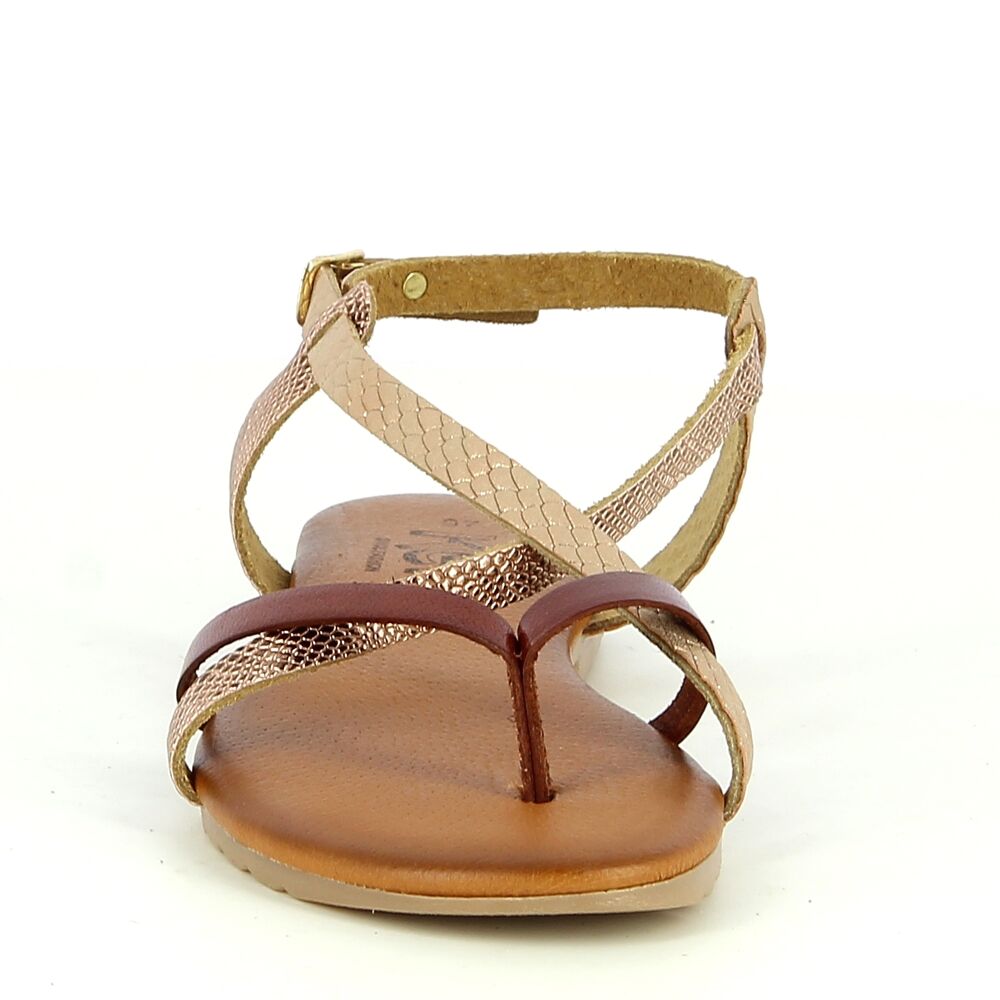 Ken Shoe Fashion - Sandales - Brun/Rose Doré