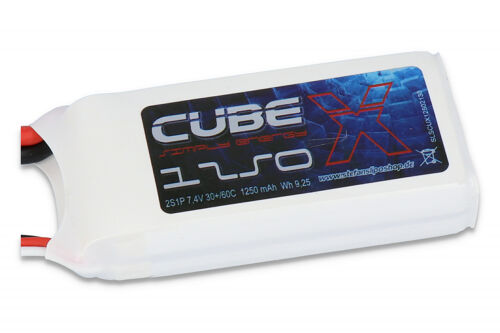 SLS X-Cube 1250mAh 2S1P 7,4V 30C/60C Lipo Battery