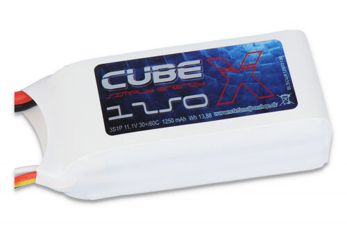 SLS X-Cube 1250mAh 3S1P 11,1V 30C/60C Lipo Battery