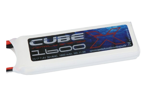 SLS X-Cube 1600mAh 2S1P 7,4V 30C/60C Lipo Battery