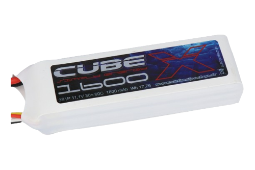 SLS X-Cube 1600mAh 3S1P 11,1V 30C/60C Lipo Battery