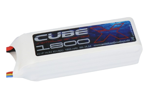 SLS X-Cube 1800mAh 4S1P 14,8V 40C/80C Lipo Battery