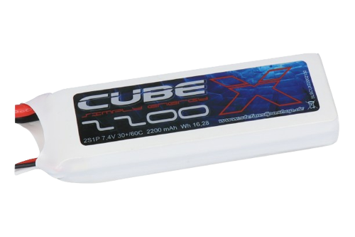 SLS X-Cube 2200mAh 2S1P 7,4V 30C/60C Lipo Battery