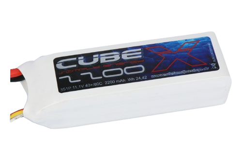 SLS X-Cube 2200mAh 3S1P 11,1V 40C/80C Lipo Battery