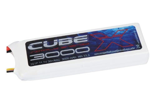 SLS X-Cube 3000mAh 3S1P 11,1V 30C/60C Lipo Battery