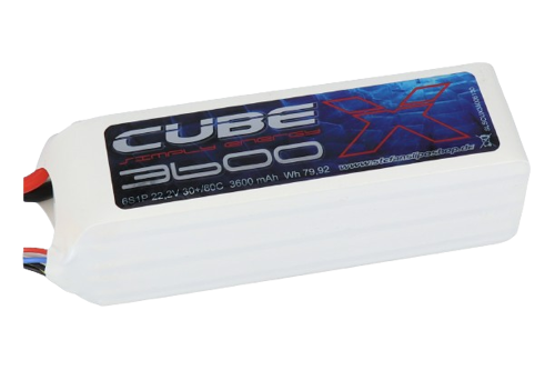 SLS X-Cube 3600mAh 6S1P 22,2V 30C/60C Lipo Battery