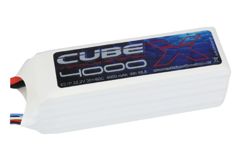 SLS X-Cube 4000mAh 6S1P 22,2V 30C/60C Lipo Battery