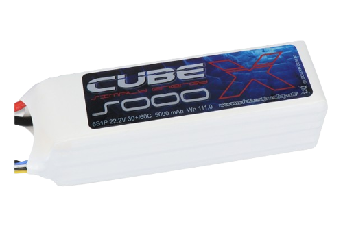 SLS X-Cube 5000mAh 6S1P 22,2V 30C/60C Lipo Battery