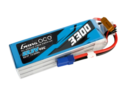 Gens Ace 3300mAh 6S1P 22,2V 45C Lipo Battery