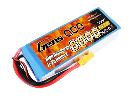 Gens Ace 8000mAh 5S1P 18,5V 25C Lipo Battery