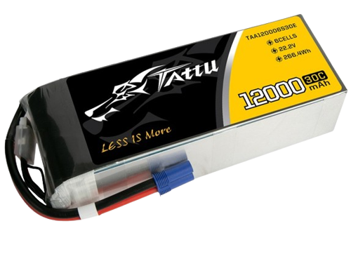 Tattu 12000mAh 6S1P 22,2V 30C Lipo Battery