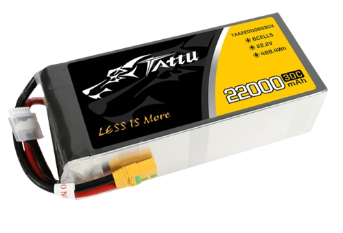 Tattu 22000mAh 6S1P 22,2V 30C Lipo Battery