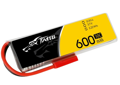 Tattu 600mAh 1S1P 3,7V 30C Lipo Battery