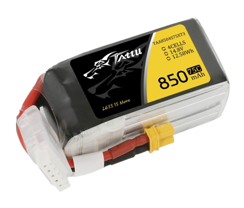 Tattu 850mAh 4S1P 14,8V 75C Lipo Battery