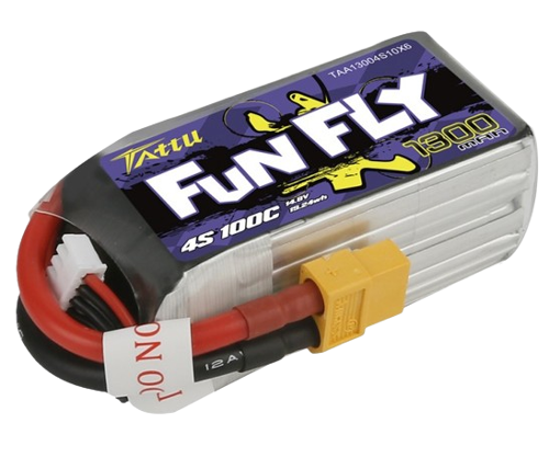 Tattu Funfly 1300mAh 4S1P 14,8V 100C Lipo Battery