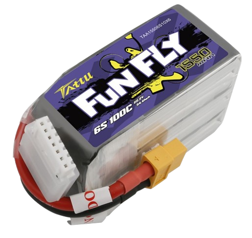 Tattu Funfly 1550mAh 6S1P 22,2V 100C Lipo Battery