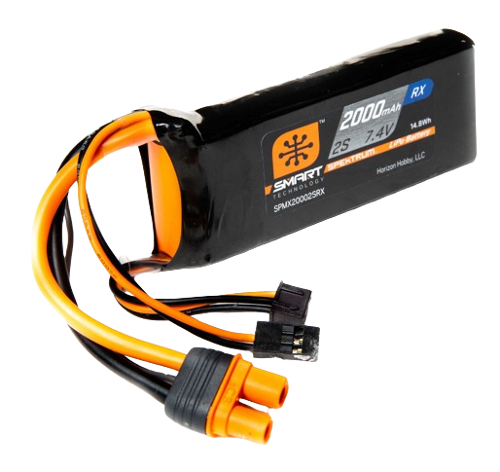 Spektrum 2000mAh 2S1P 7,4V 15C Lipo Battery Smart RX