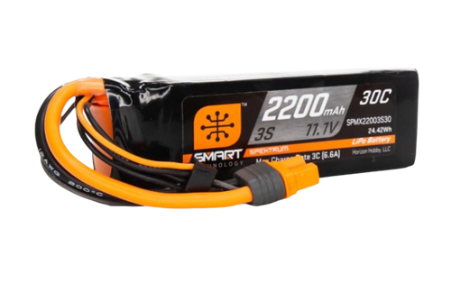 Spektrum 2200mAh 3S1P 11,1V 30C Lipo Battery Smart