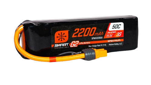 Spektrum 2200mAh 3S1P 11,1V 50C Lipo Battery Smart G2