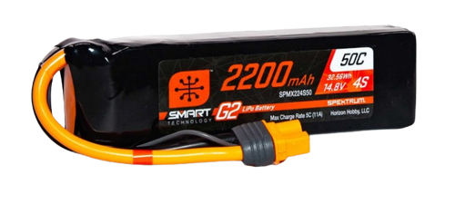 Spektrum 2200mAh 4S1P 14,8V 50C Lipo Battery Smart G2