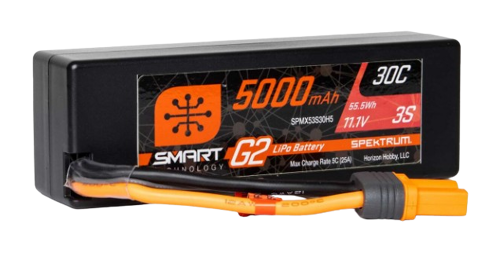 Spektrum 5000mAh 3S1P 11,1V 30C Lipo Battery Smart G2 Hardcase IC5