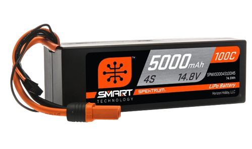 Spektrum 5000mAh 4S1P 14,8V 100C Lipo Battery Smart Hardcase