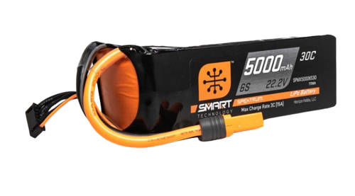 Spektrum 5000mAh 6S1P 22,2V 30C Lipo Battery Smart