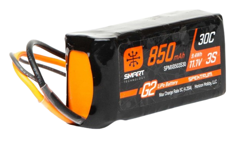 Spektrum 850mAh 3S1P 11,1V 30C Lipo Battery Smart G2