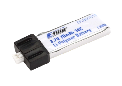 E-Flite 70mAh 1S1P 3,7V 14C Lipo Battery