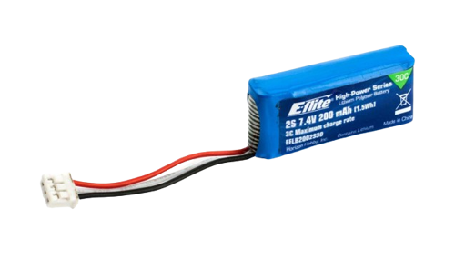 E-Flite 200mAh 2S1P 7,4V 30C Lipo Battery