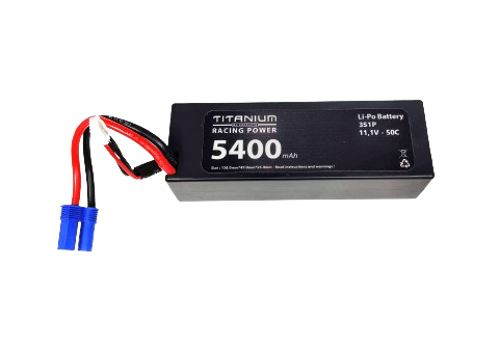 Titanium 5400mAh 3S1P 11,1V 50C Lipo Battery Hardcase EC-5