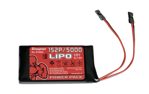 Graupner Transmitter 1S2P/5000 Lipo Battery