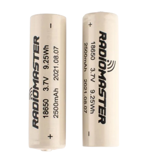 Radiomaster 2500mAh LiIon 3,7V 18650 (1 pair)