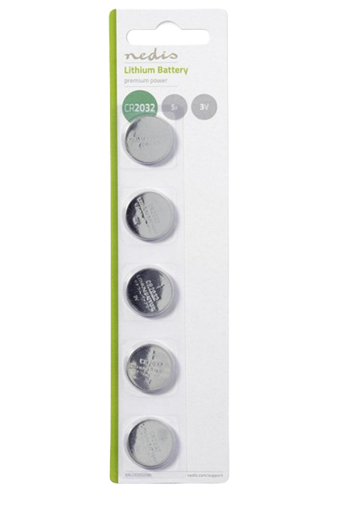 Lithium Button Cell Battery CR2032 3V (5pcs)