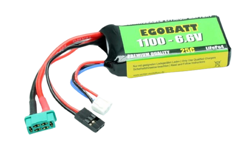 Pichler/Egobatt 1100mAh 2S 6,6V 25C Life Battery