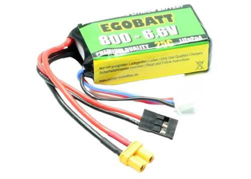 Pichler/Egobatt 800mAh 2S 6,6V 25C Life Battery