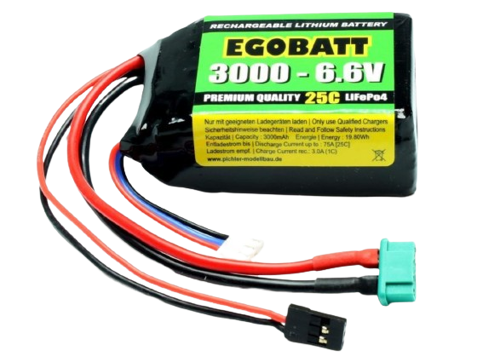 Pichler/Egobatt 3000mAh 2S 6,6V 25C Life Battery