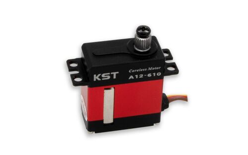 KST A12-610 V8.0 HV Mini Servo with optional soft start (9kg , 0.10s @ 8.4V)