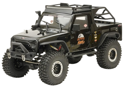 FTX - Outback Fury 2.0 4X4 1/10 RTR Trail Crawler - Black