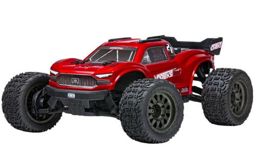 Arrma - 1/10 VORTEKS 4X2 BOOST MEGA 550 Brushed Stadium Truck RTR, Red