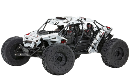 Arrma - 1/7 FIRETEAM 6S 4X4 BLX Speed Assault Vehicle RTR, White