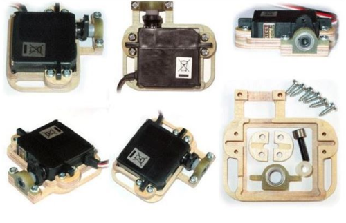 Servo Mounting Frame for Futaba S3150 / S3155 / S3171SB / S3172SV / S3174SV with ball bearing (left)