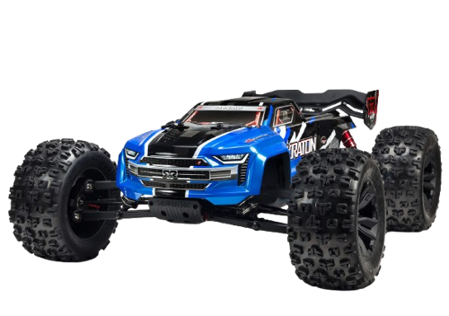 Arrma - 1/8 KRATON 6S V5 4X4 BLX Speed Monster Truck with Spektrum Firma RTR, Blue