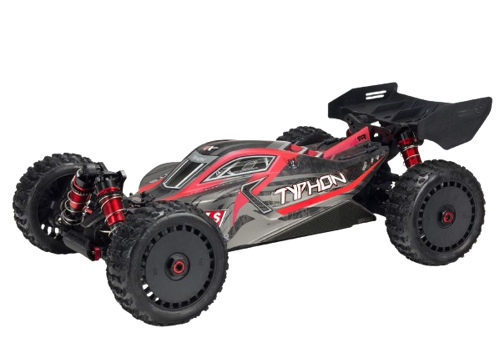 Arrma - 1/8 TYPHON 6S V5 4X4 BLX Buggy with Spektrum Firma RTR, Black