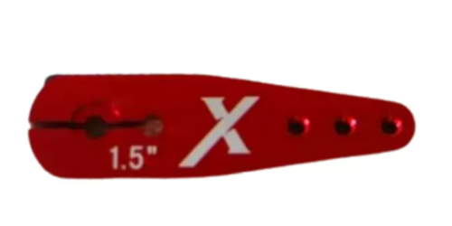 Servo Arm - 1.5" - Tapped M3 - Hitec (24T) - Red