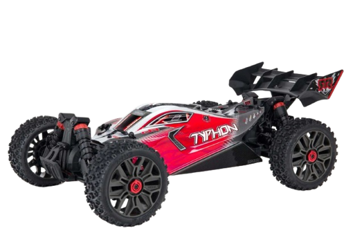 Arrma - 1/8 TYPHON 4X4 V3 3S BLX Brushless Buggy RTR, Red