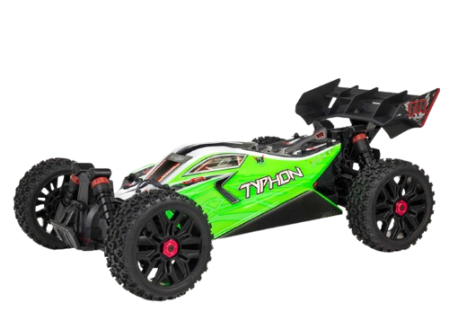 Arrma - 1/8 TYPHON 4WD V3 MEGA 550 Brushed Buggy RTR International, Green