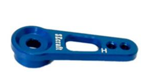 Secraft - Servo Arm V1 light - 24mm - Hitec (24T) - M2 - Blue