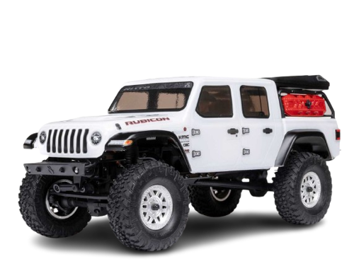 Axial - 1/24 SCX24 Jeep JT Gladiator 4WD Rock Crawler Brushed RTR, White