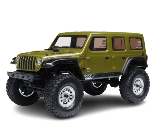 Axial - 1/24 SCX24 Jeep Wrangler JLU 4X4 Rock Crawler Brushed RTR, Green